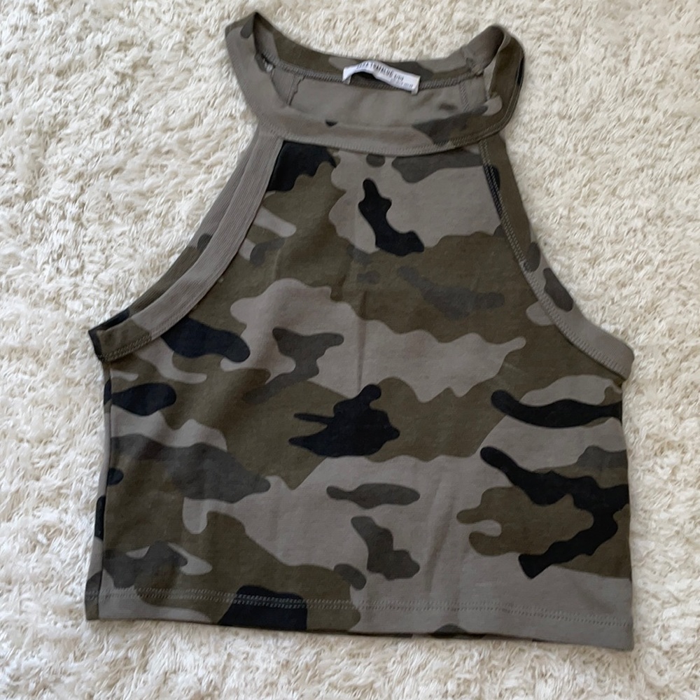 Zara camo tank